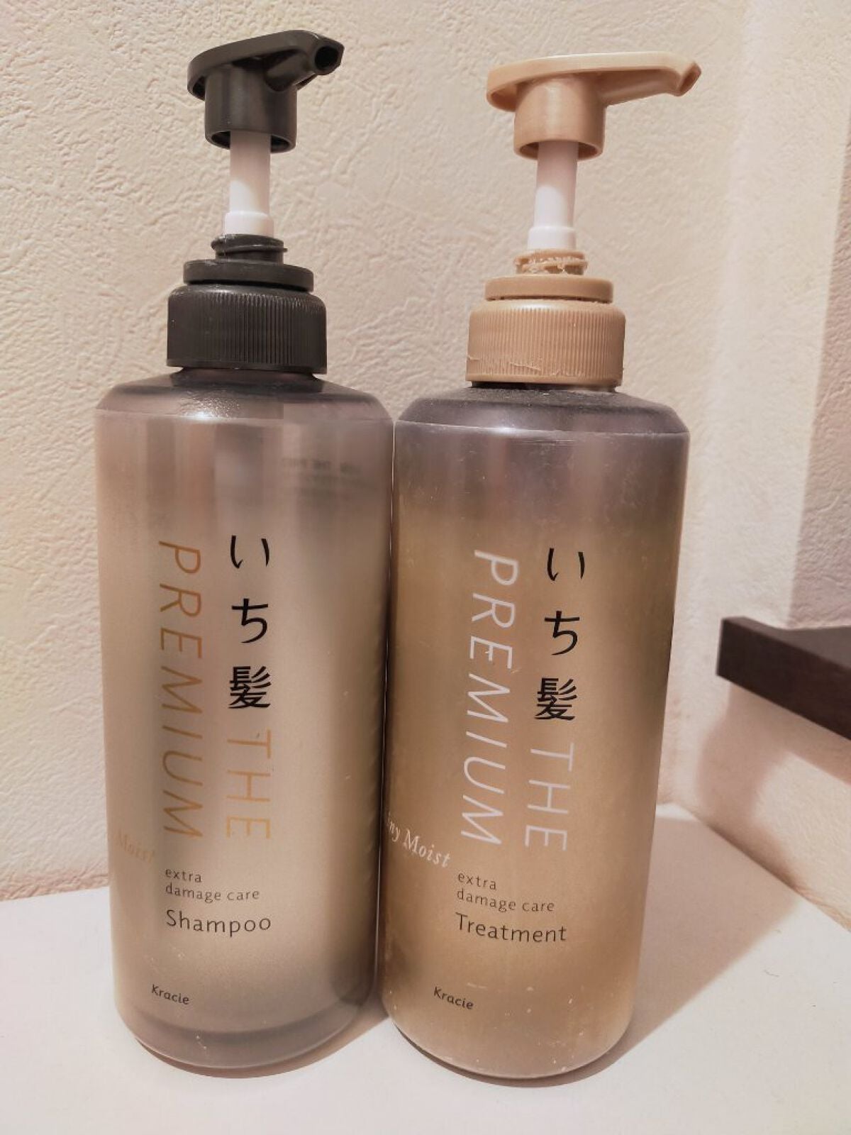 THE PREMIUM エクストラダメージケアシャンプー/トリートメント(シャイニーモイスト)/いち髪/市販シャンプーを使ったクチコミ(1枚目)