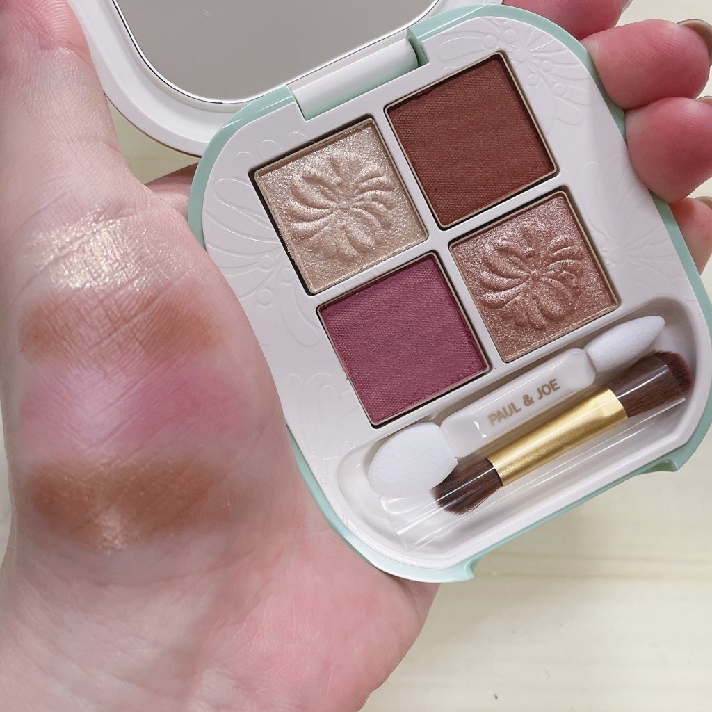 ポール ＆ ジョー アイデザイン パレット 01 カフェテラス/PAUL & JOE BEAUTE/アイシャドウパレットを使ったクチコミ（2枚目）