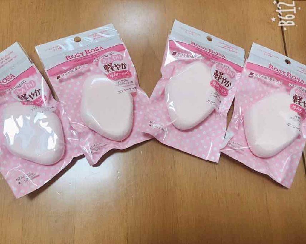 シフォンタッチスポンジN ダイヤ型/ロージーローザ/パフ・スポンジを使ったクチコミ(1枚目)