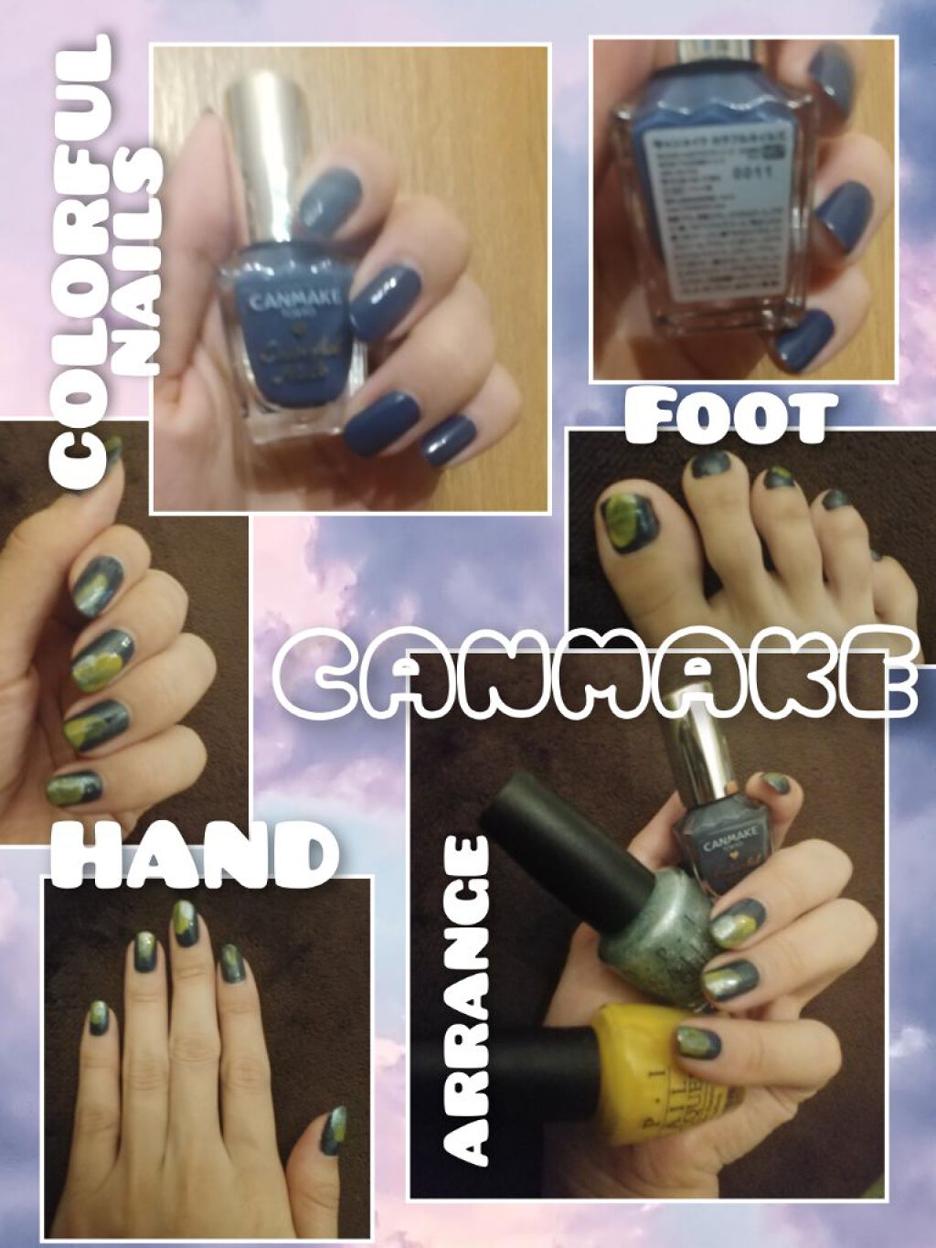 カラフルネイルズ N27 クラシックネイビー/キャンメイク/マニキュアを使ったクチコミ（1枚目）