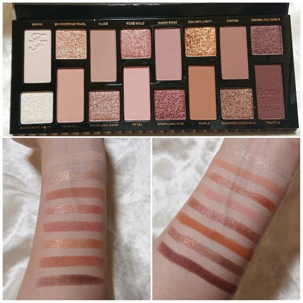 ボーン ディス ウェイ ザ ナチュラル ヌード アイシャドウ パレット/Too Faced/アイシャドウパレットを使ったクチコミ(3枚目)