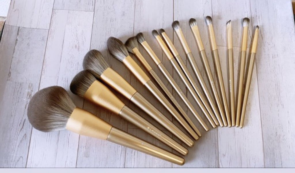 lilystar メイクブラシ 14本セット/Lily star/メイクブラシを使ったクチコミ（3枚目）