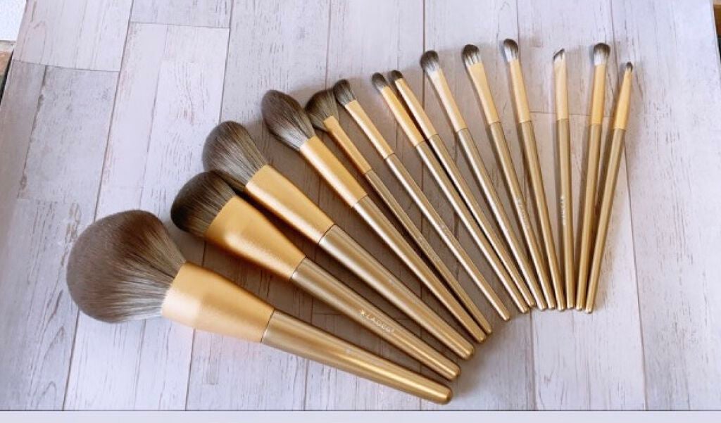 lilystar メイクブラシ 14本セット/Lily star/メイクブラシを使ったクチコミ(3枚目)