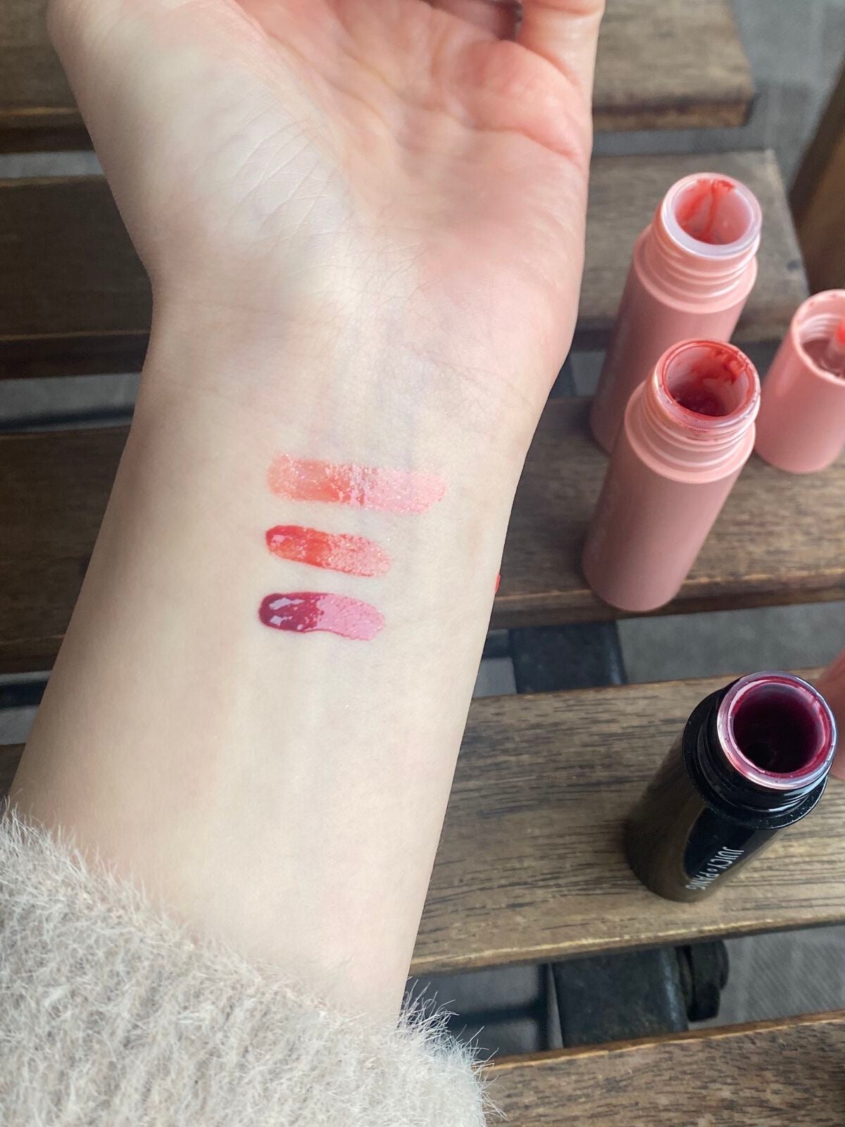 アピュー ジューシーパン スパークリングティント/A’pieu/口紅を使ったクチコミ(4枚目)