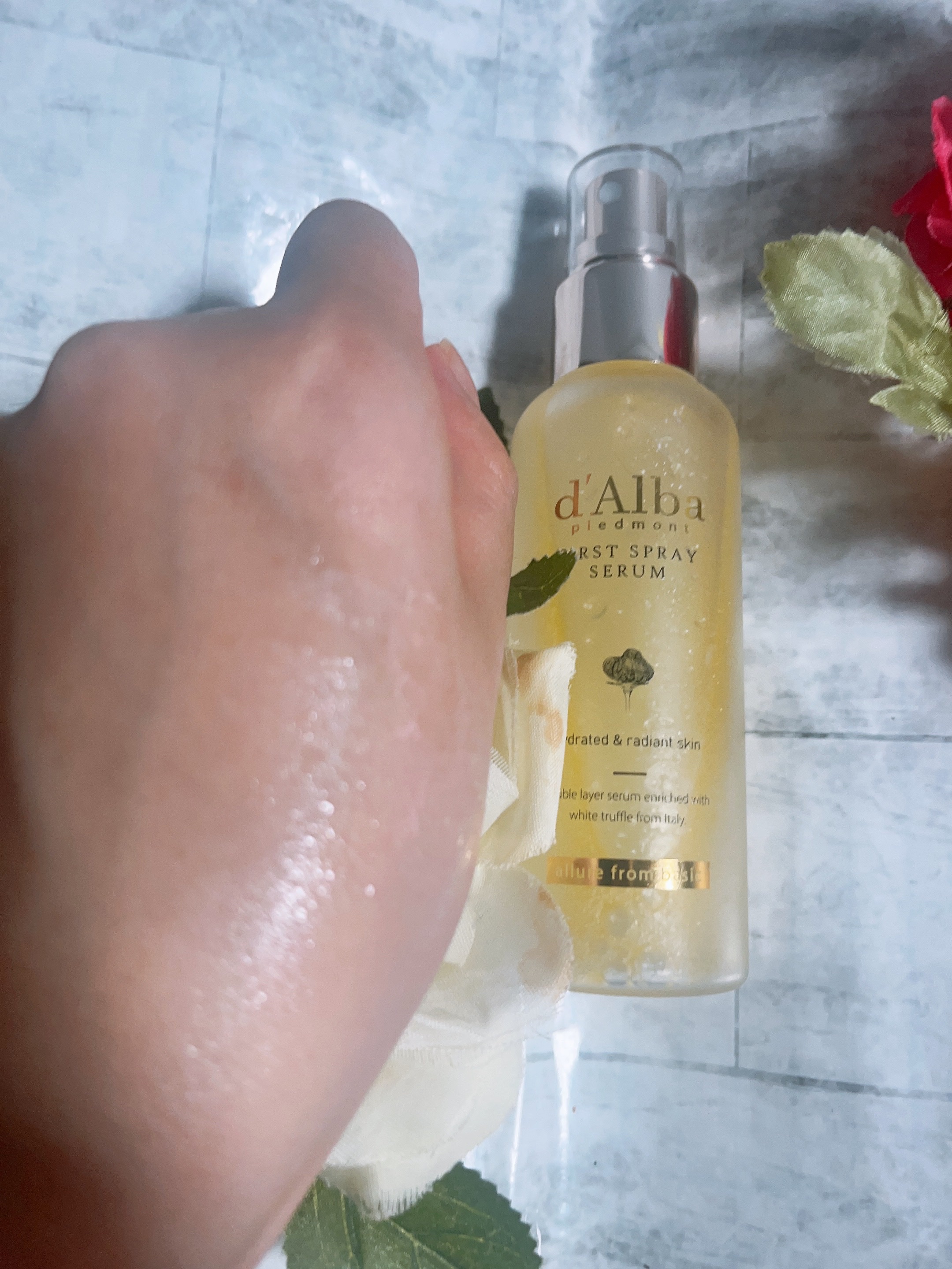 ダルバ ホワイトトリュフバイタルスプレーセラム/ダルバ/ミスト状化粧水を使ったクチコミ（2枚目）