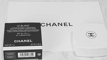 ル ブラン クッション BR12 ベージュ ロゼ/CHANEL/クッションファンデーションを使ったクチコミ（1枚目）