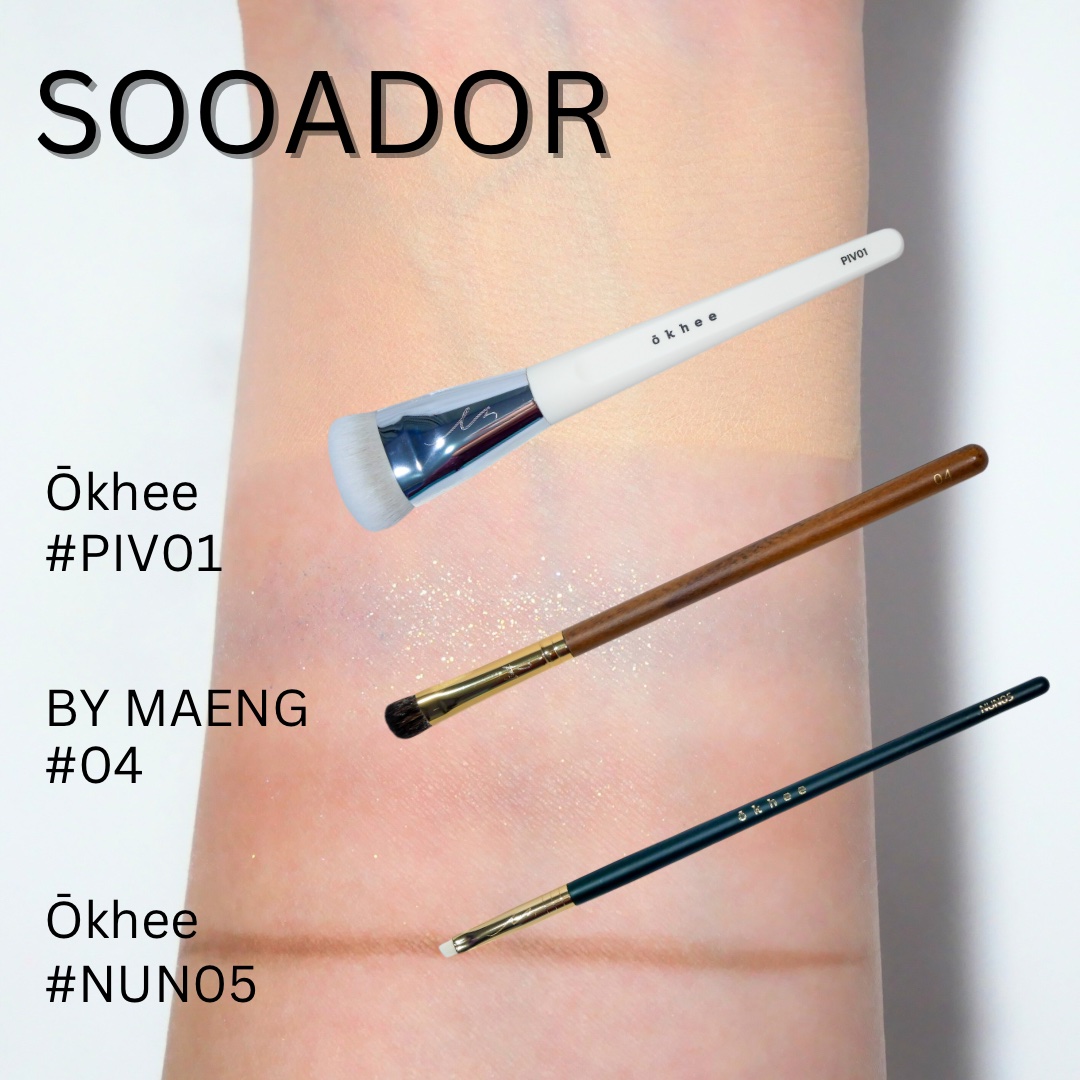 okhee 白玉ファンデーションブラシ/SOOA DOR/メイクブラシを使ったクチコミ（2枚目）