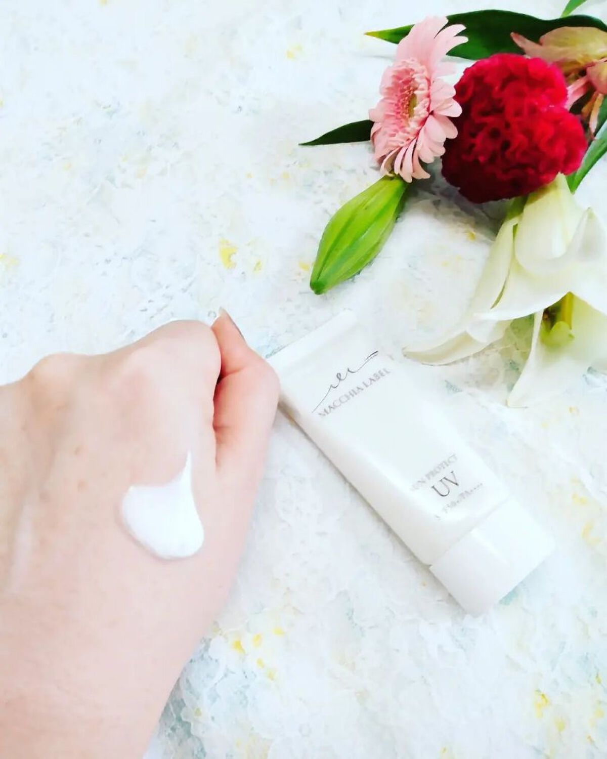 サンプロテクトUVジェル50＋/Macchia Label/日焼け止めジェルを使ったクチコミ（2枚目）