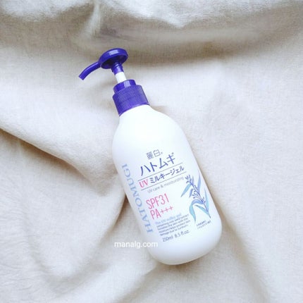 ハトムギ UVミルキージェル/麗白/日焼け止めミルクを使ったクチコミ(1枚目)