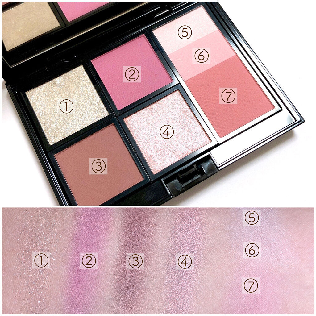 ブラッシュ トリニティ 003 Pink Waves(M/P/P) ピンク ウェイブス/ADDICTION/パウダーチークを使ったクチコミ（3枚目）