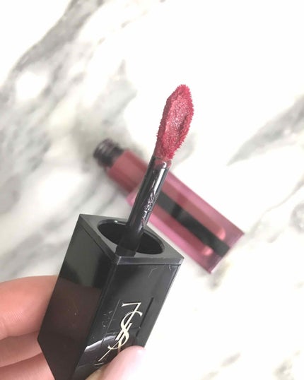 ルージュ ピュールクチュール ヴェルニ ウォーターステイン/YVES SAINT LAURENT BEAUTE/口紅を使ったクチコミ(4枚目)