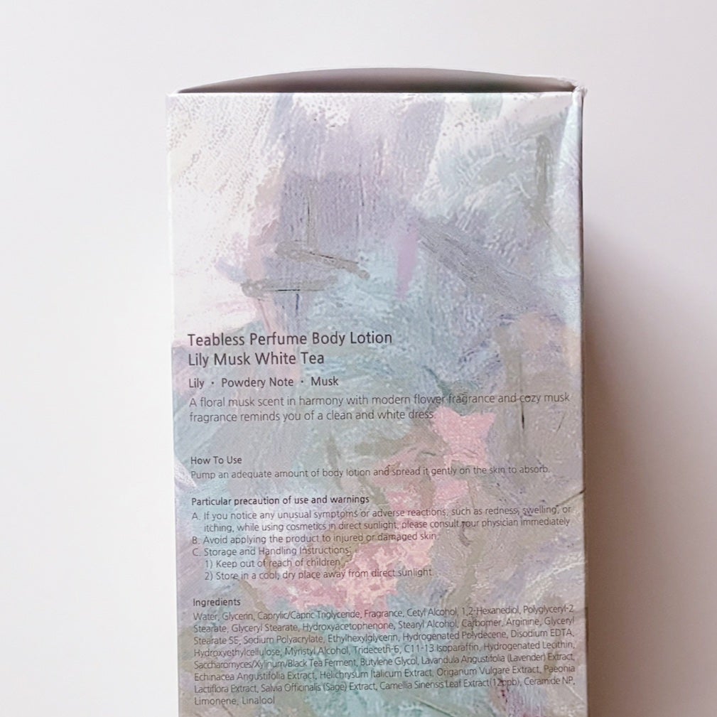 パフュームボディローション リリィムスクホワイトティー/TEABLESS/ボディローションを使ったクチコミ(4枚目)