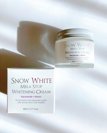 Snow White Mela Stop Whitening Cream/ビューティーレシピ/フェイスクリームを使ったクチコミ（1枚目）