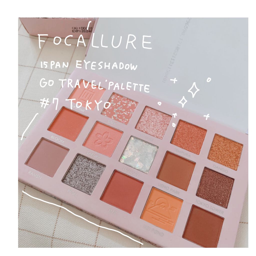 GO TRAVEL 15色アイシャドウパレット/FOCALLURE/アイシャドウパレットを使ったクチコミ(1枚目)
