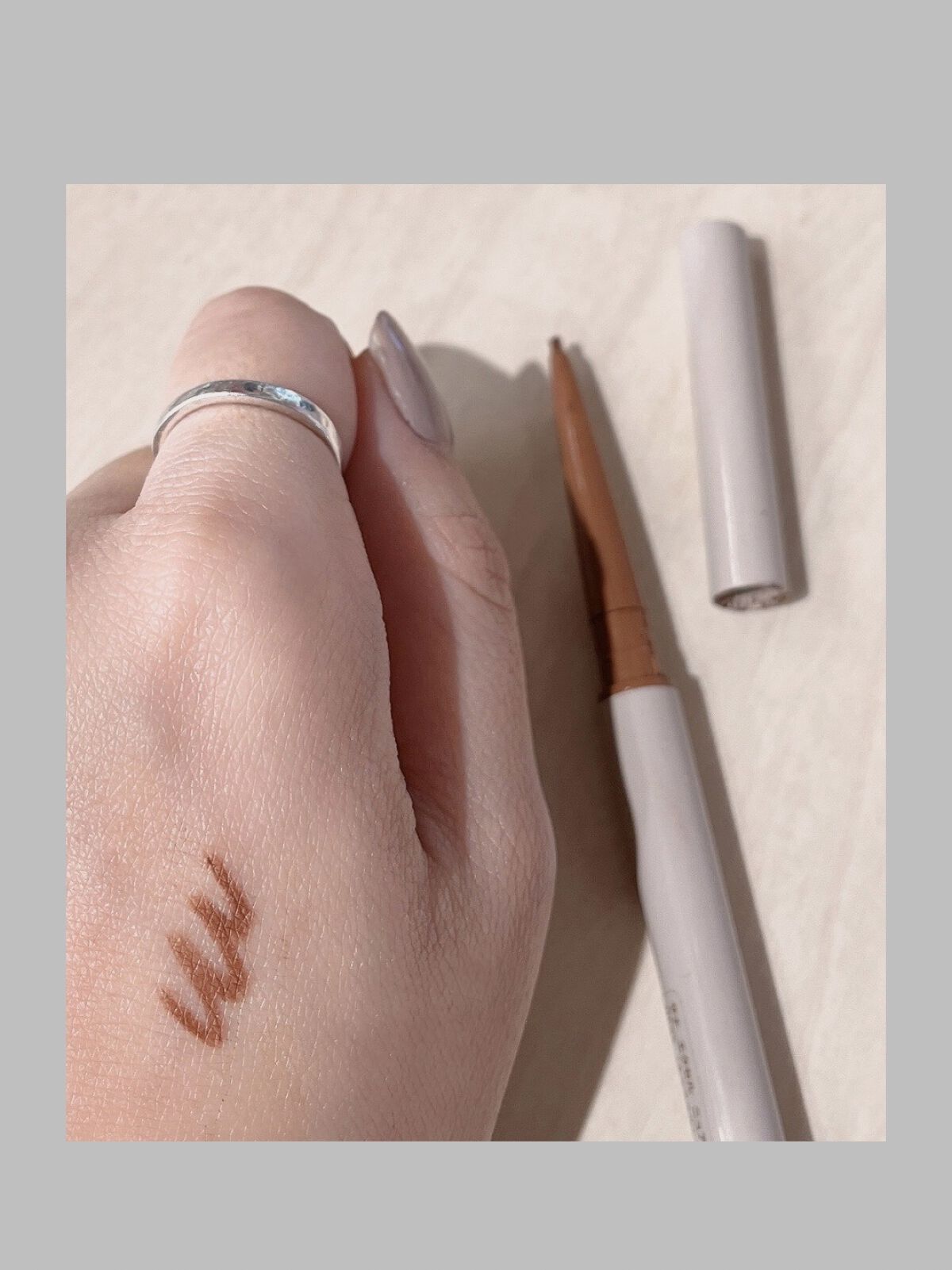 ニュアンスフル ペンシルライナー  NP05 キャラメル/excel/ペンシルアイライナーを使ったクチコミ（2枚目）