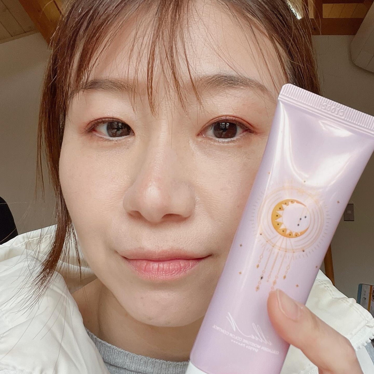 コラーゲンモイスチャーカラーコントロール/illuN/化粧下地を使ったクチコミ(9枚目)