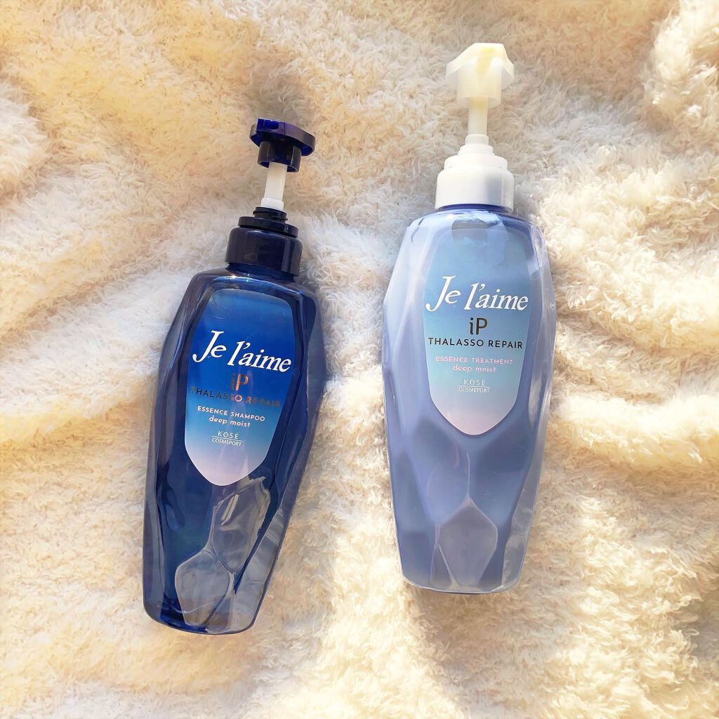 iP タラソリペア 補修美容液シャンプー/補修美容液トリートメント (ディープモイスト)/Je l'aime/市販シャンプーを使ったクチコミ（1枚目）