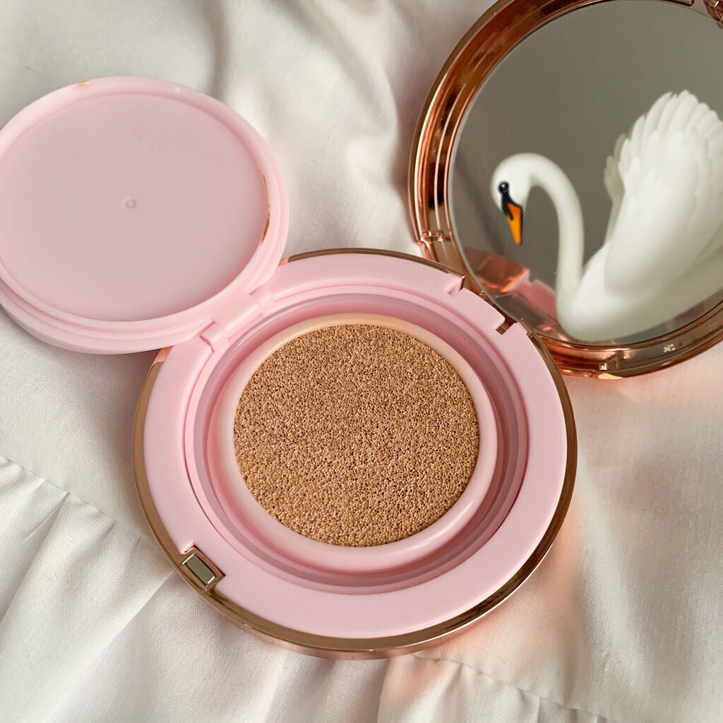 ピンクティーツリーカバークッション/APLIN/クッションファンデーションを使ったクチコミ(4枚目)