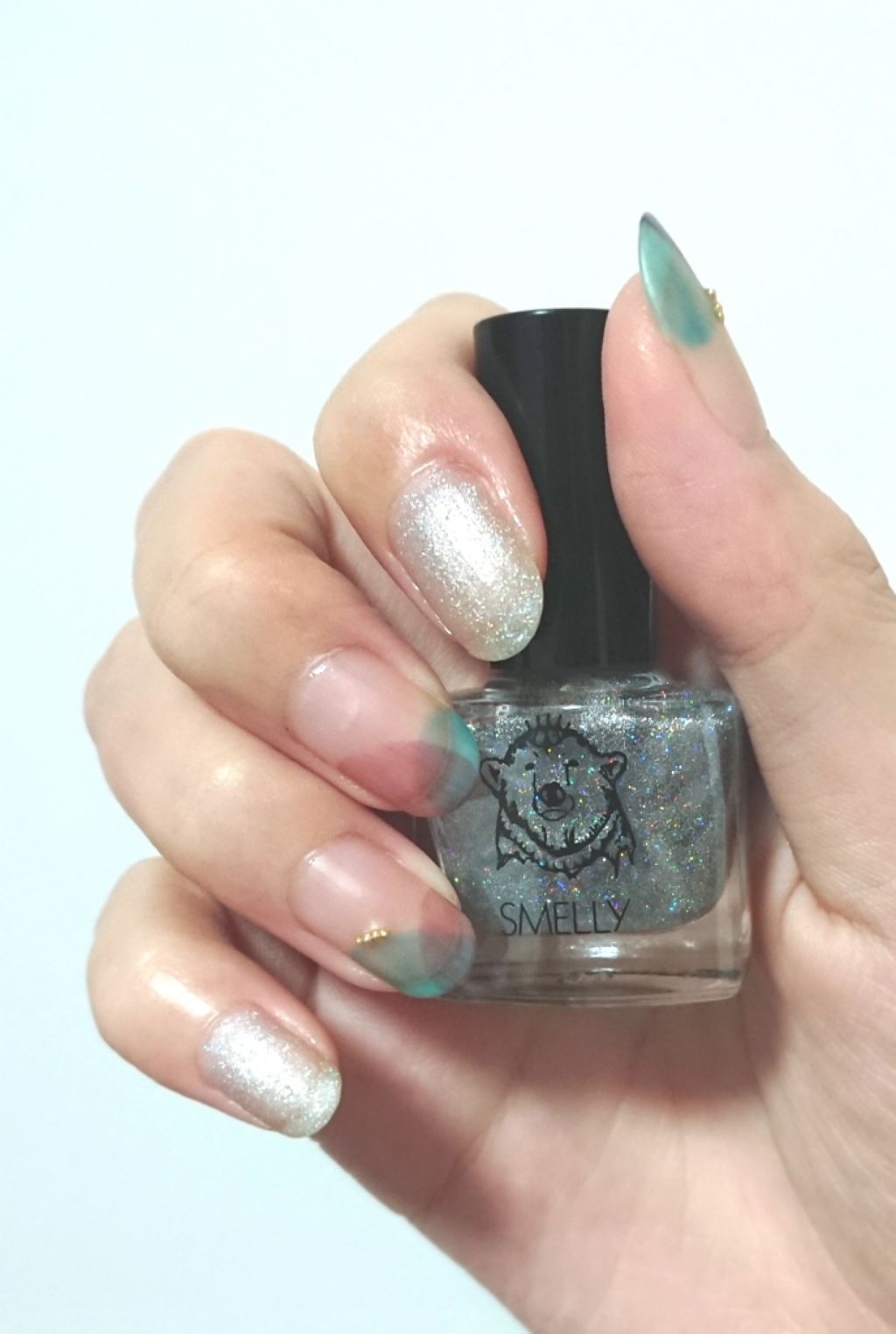 #セルフネイル,#すりガラスネイルのネイルデザイン