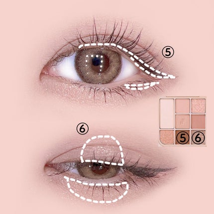 ドットオンムードアイパレット/Heart Percent/アイシャドウパレットを使ったクチコミ(9枚目)