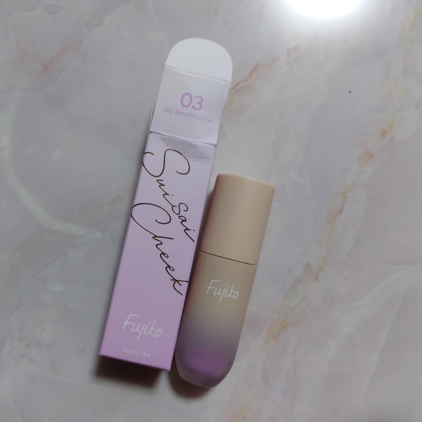 ⽔彩チーク/Fujiko/リキッドチークを使ったクチコミ(5枚目)