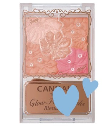 グロウフルールチークス(ブレンドタイプ)/キャンメイク/パウダーチークを使ったクチコミ(1枚目)