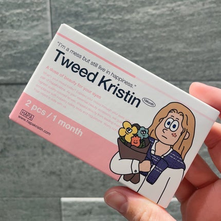 Tweed Kristin 1month/Hapa kristin/1ヶ月(1MONTH)カラコンを使ったクチコミ(6枚目)