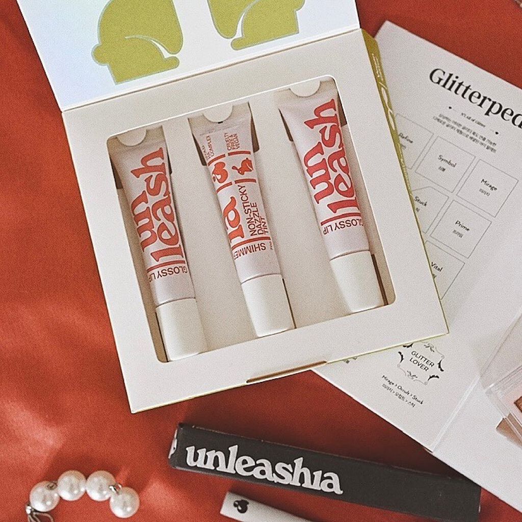 プリティー イージーグリッタースティック N°7 シアスキン/unleashia/グリッターを使ったクチコミ（2枚目）