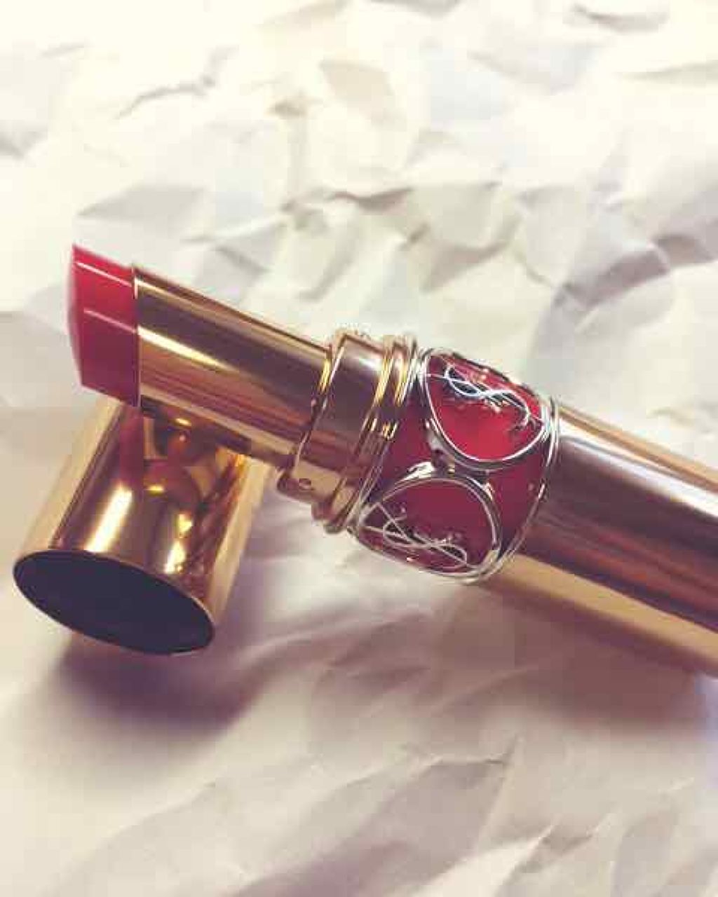 ルージュ ヴォリュプテ シャイン/YVES SAINT LAURENT BEAUTE/口紅を使ったクチコミ（1枚目）