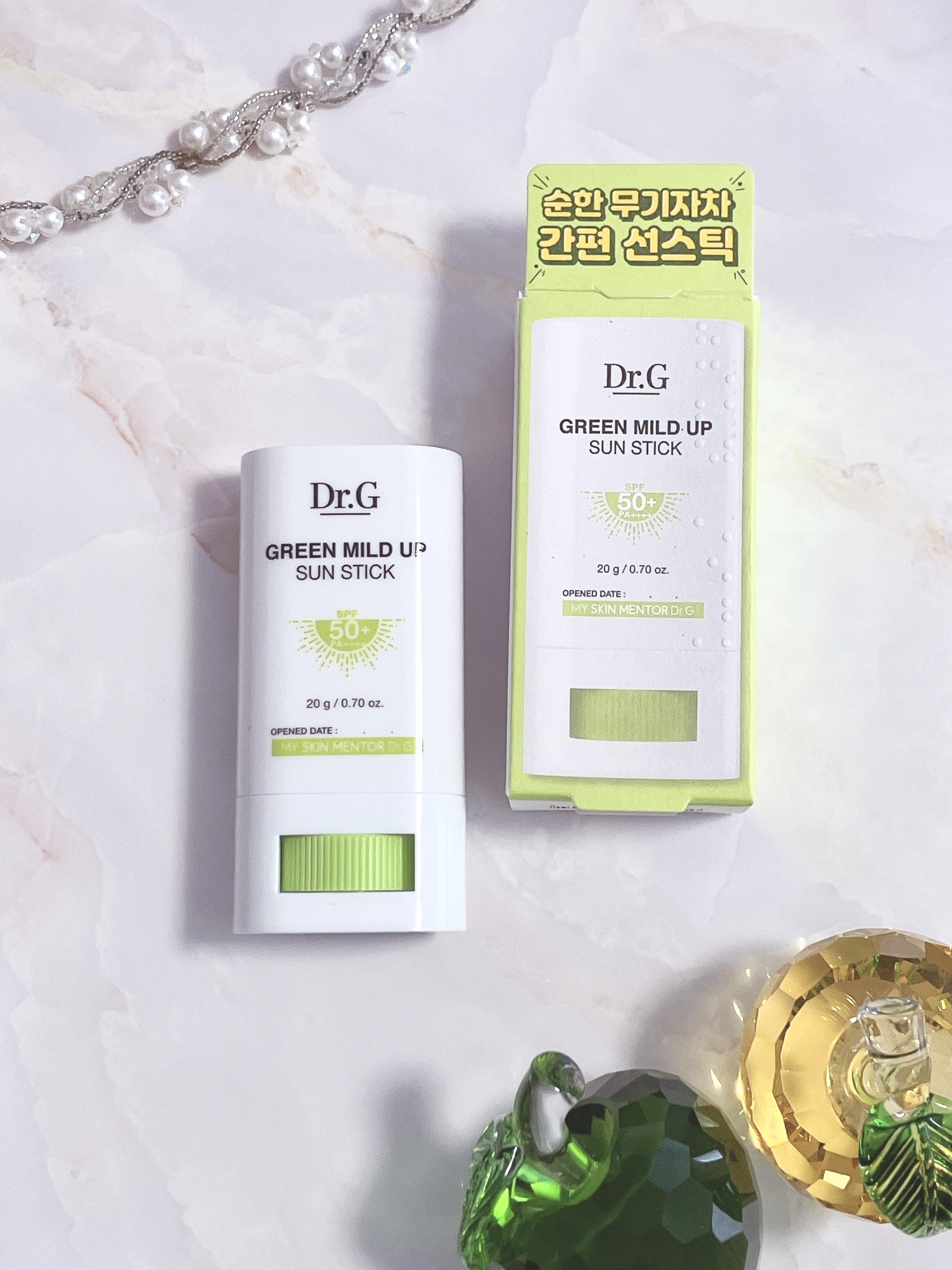 グリーンマイルドサンスティック SPF50+ PA++++/Dr.G/日焼け止めスティックを使ったクチコミ（1枚目）