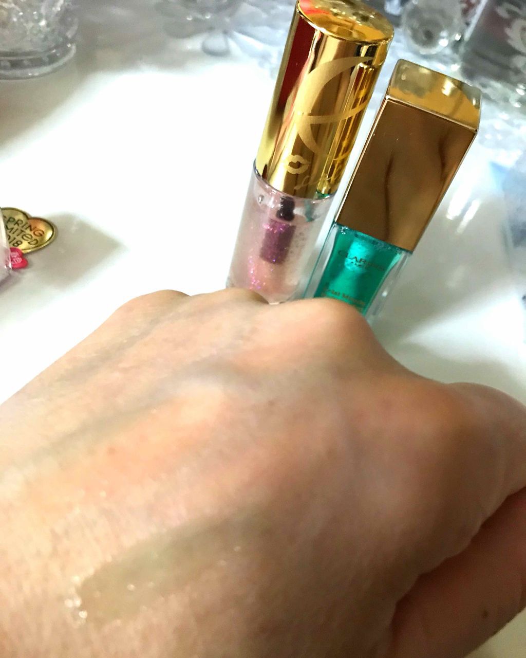 リップケアオイル/excel/リップグロスを使ったクチコミ（2枚目）