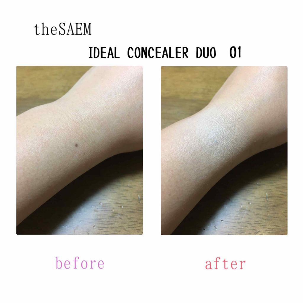 カバーパーフェクション アイディールコンシーラー デュオ/the SAEM/スティックコンシーラーを使ったクチコミ(2枚目)