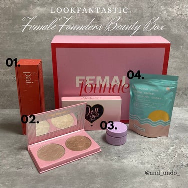 Lookfantastic look fantastic Beauty Boxのクチコミ「☑︎LOOKFANTASTIC
Female Founders Beauty Box

こちら.....」（2枚目）