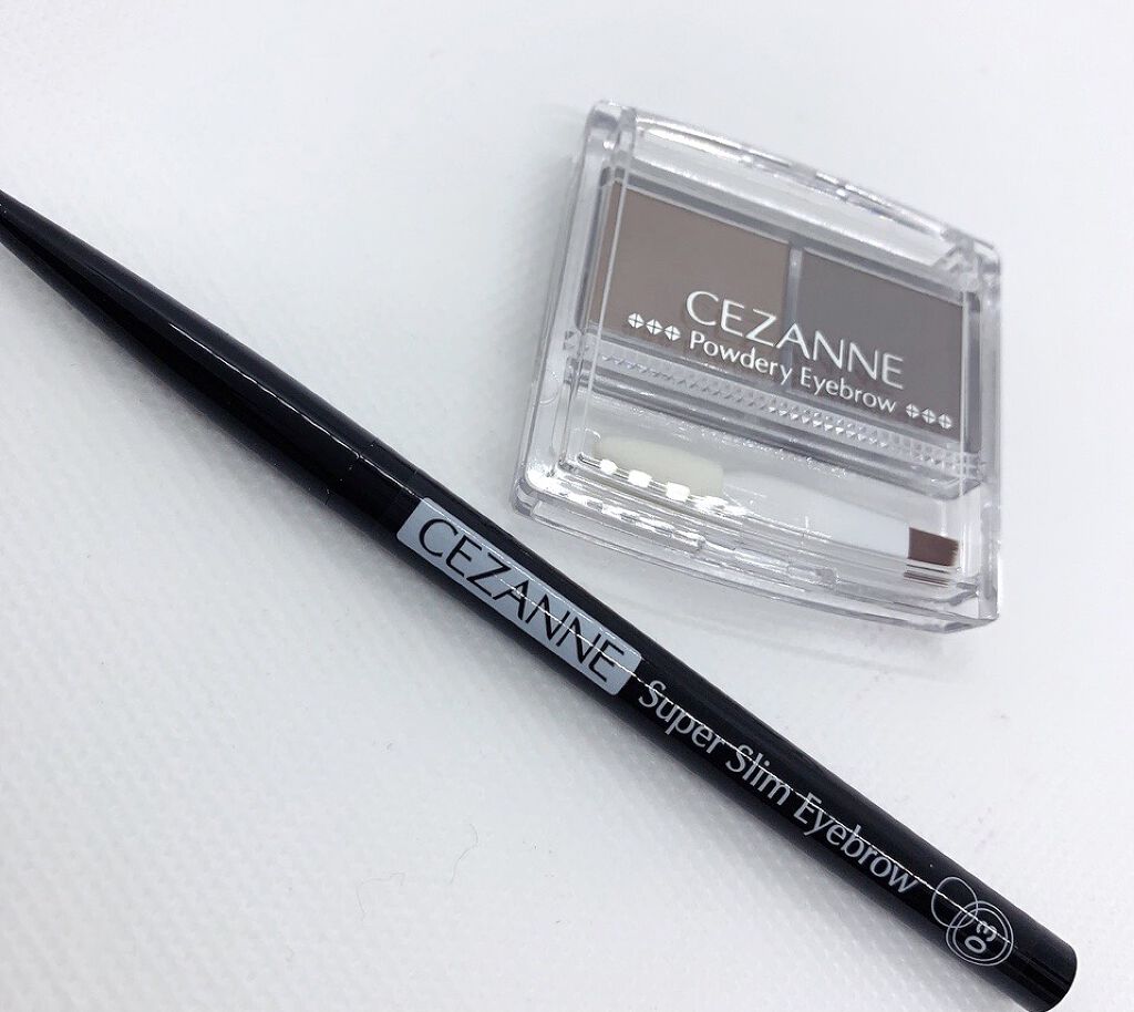 パウダリーアイブロウ/CEZANNE/パウダーアイブロウを使ったクチコミ（1枚目）