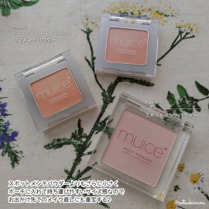 クマメンテパウダー/muice/パウダーコンシーラーを使ったクチコミ(6枚目)