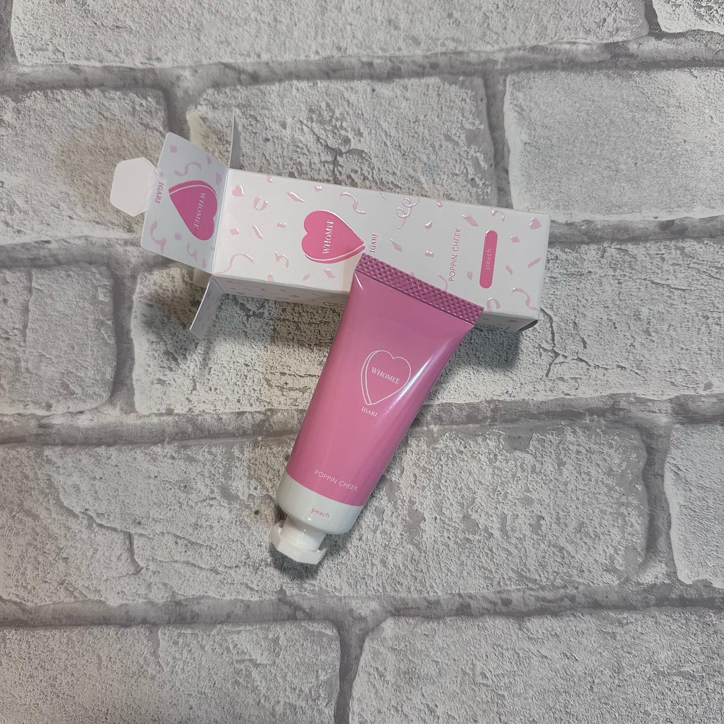 ポッピンチーク ピーチ/WHOMEE/ジェル・クリームチークを使ったクチコミ（3枚目）