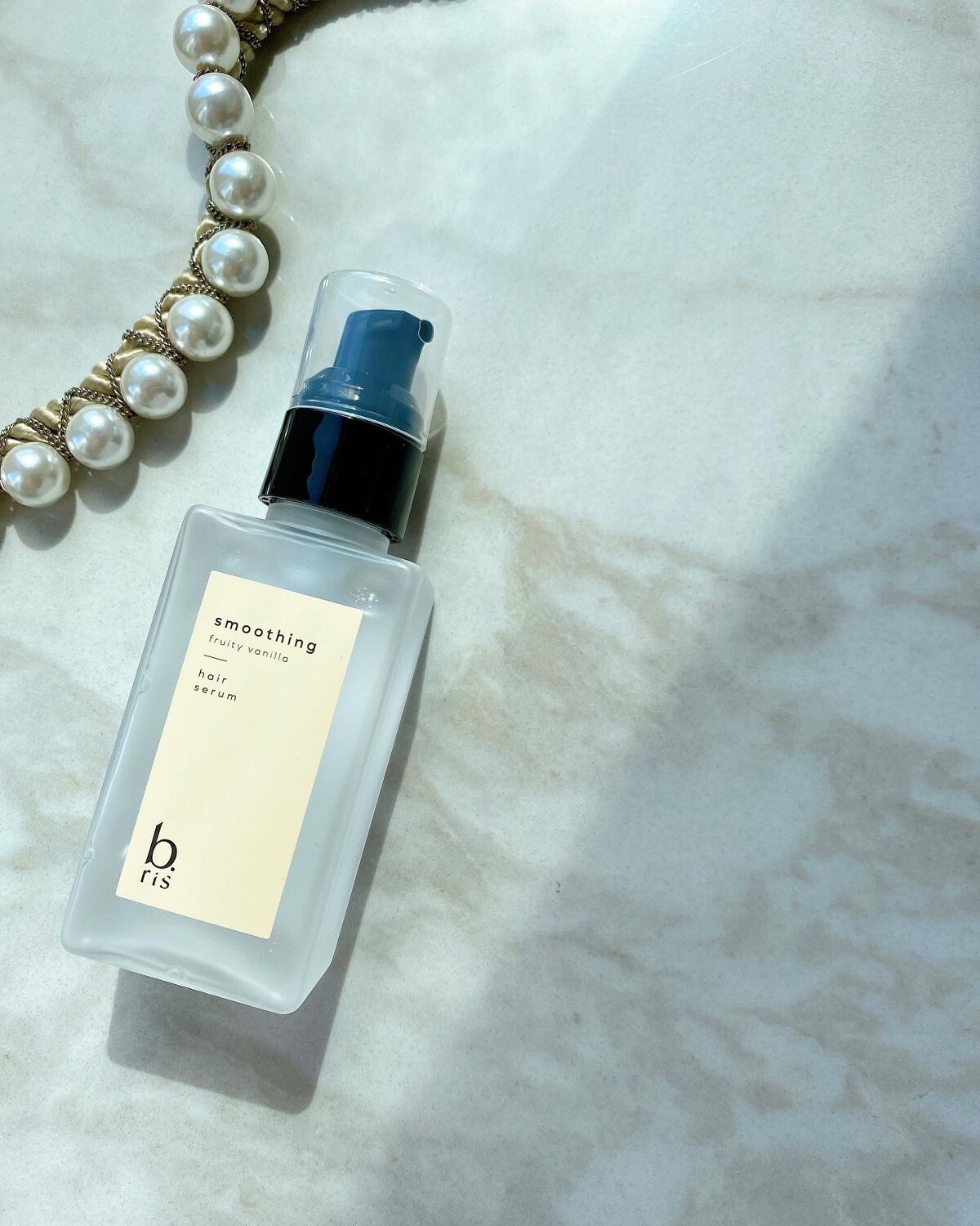 ヘア セラム スムージング フルーティーバニラの⾹り/b.ris/ヘアオイルを使ったクチコミ（1枚目）