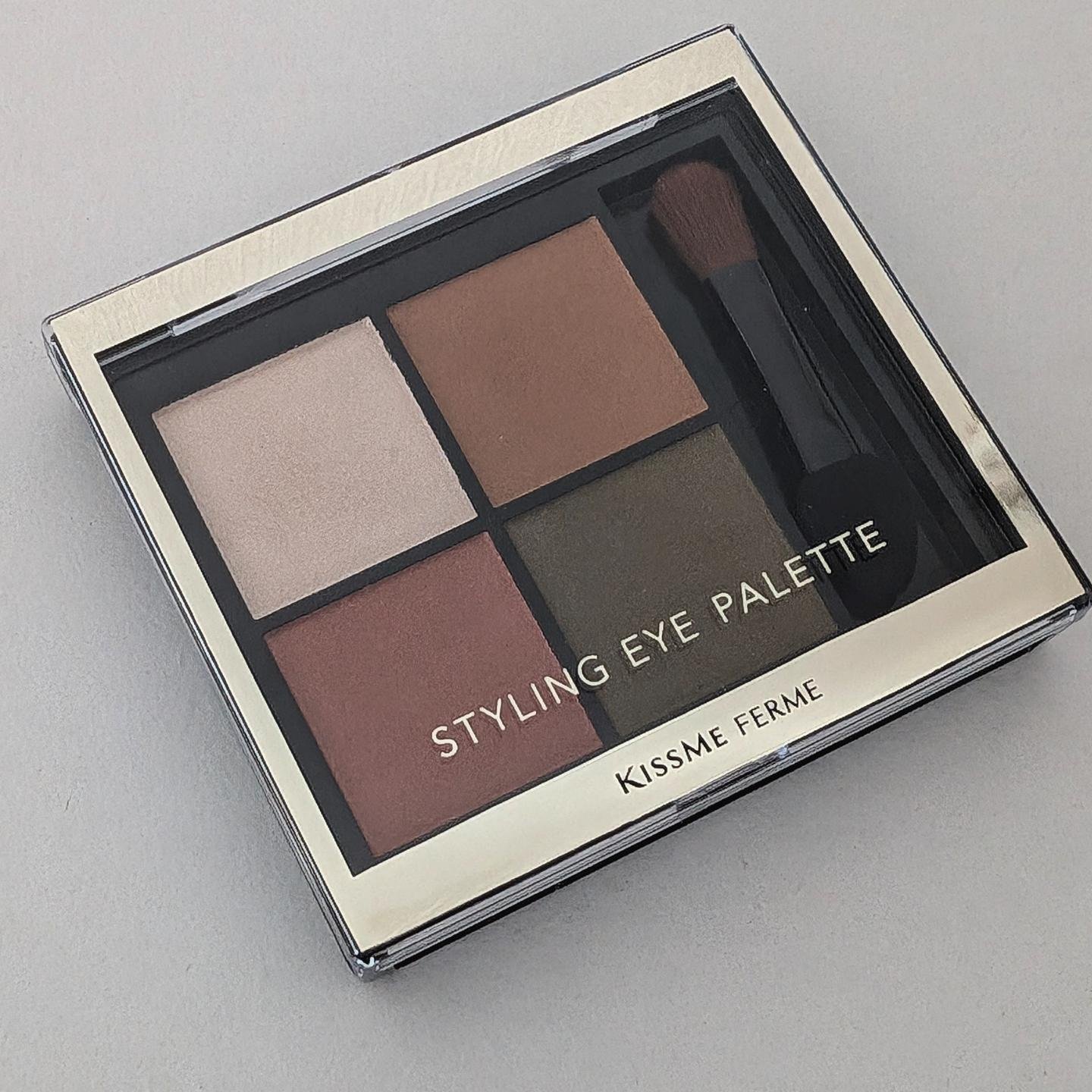 キスミー　フェルム　スタイリングアイパレット 03 ヴェールリネン/キスミー フェルム/アイシャドウパレットを使ったクチコミ（3枚目）