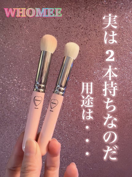 メイクブラシM 熊野筆/WHOMEE/メイクブラシを使ったクチコミ(5枚目)