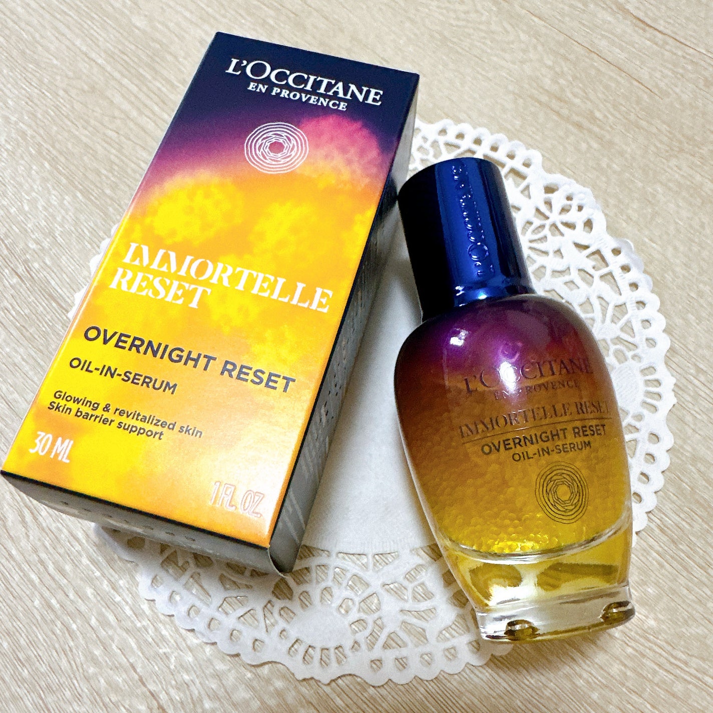 イモーテル オーバーナイトリセットセラム/L'OCCITANE/美容液を使ったクチコミ(2枚目)