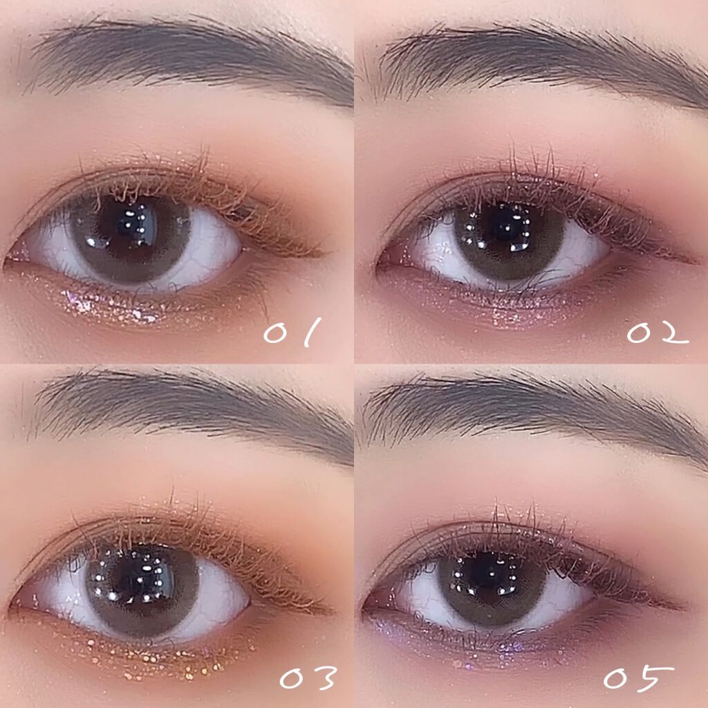 リキッド グリッター シャドウ/rom&nd/グリッターを使ったクチコミ（3枚目）