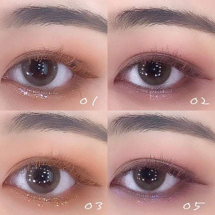 リキッド グリッター シャドウ/rom&nd/グリッターを使ったクチコミ(3枚目)