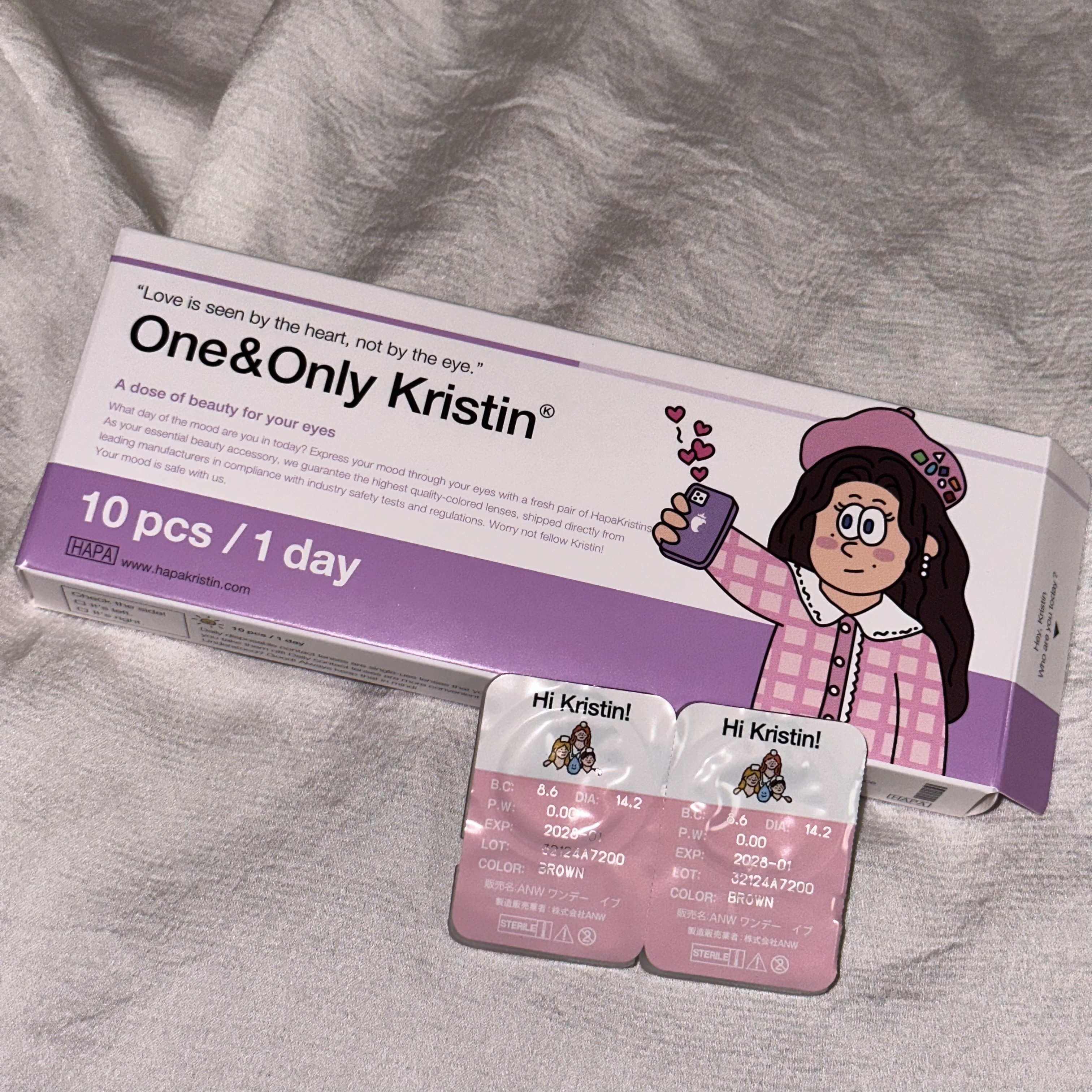 One & Only Kristin/Hapa kristin/カラーコンタクトレンズを使ったクチコミ（2枚目）