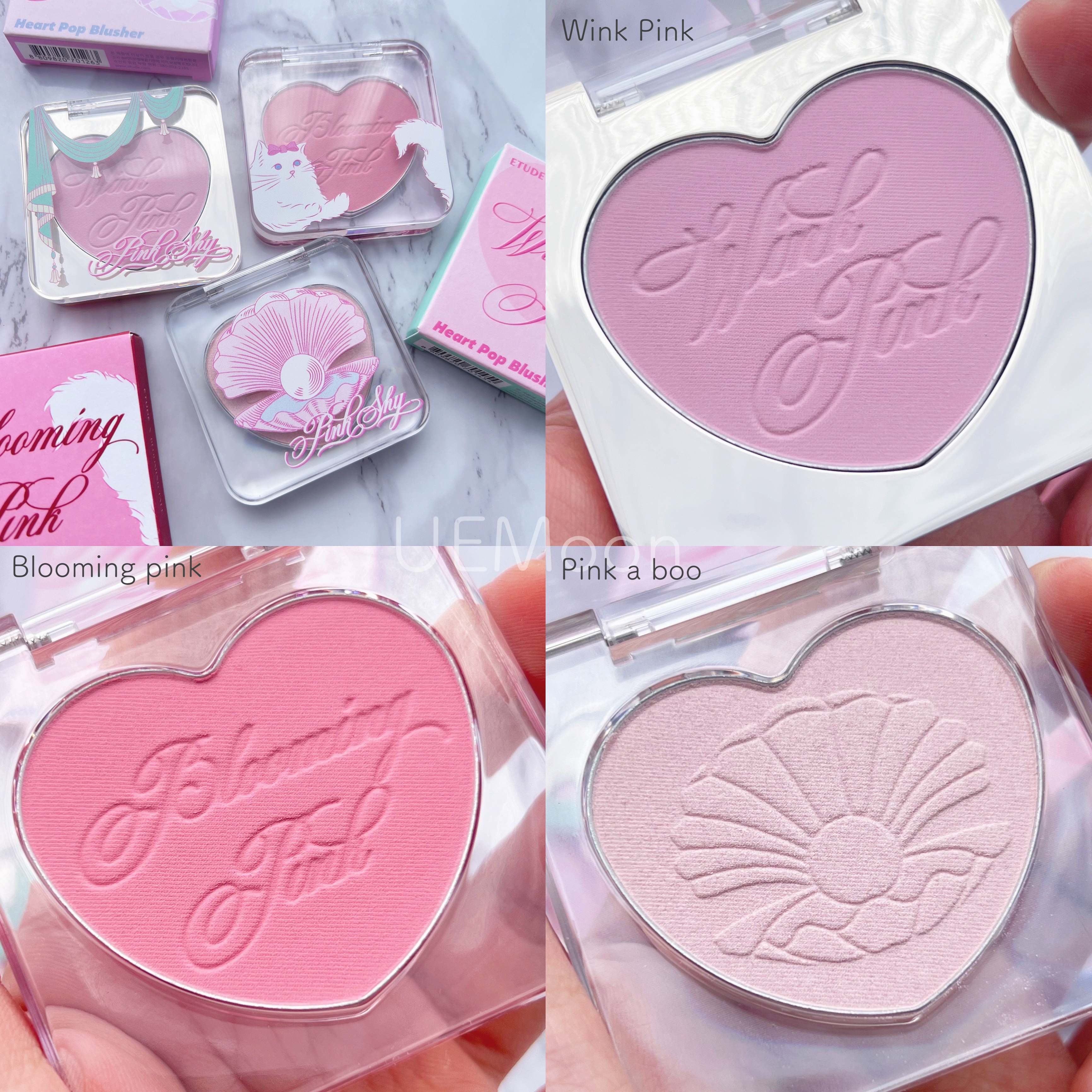 ハートポップブラッシャー/ETUDE/パウダーチークを使ったクチコミ（2枚目）