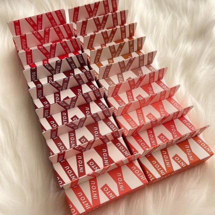 スーパーマットリップ&チークマッド/INTO U/口紅を使ったクチコミ(5枚目)