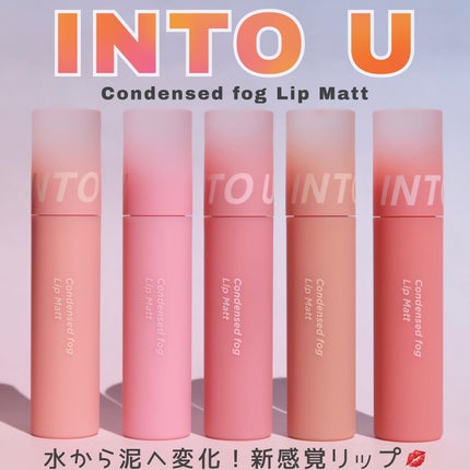 コンデンスフォグリップマット/INTO U/口紅を使ったクチコミ(1枚目)