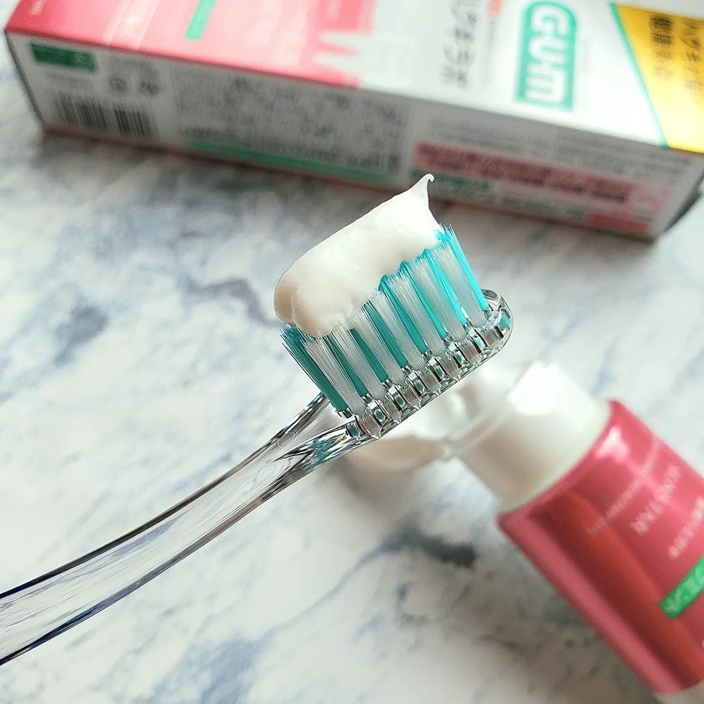 ガム・ハグキラボ デンタルペースト/GUM/歯磨き粉を使ったクチコミ(4枚目)