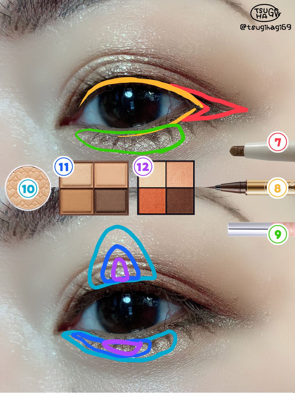 スキニーリッチシャドウ/excel/アイシャドウパレットを使ったクチコミ(3枚目)