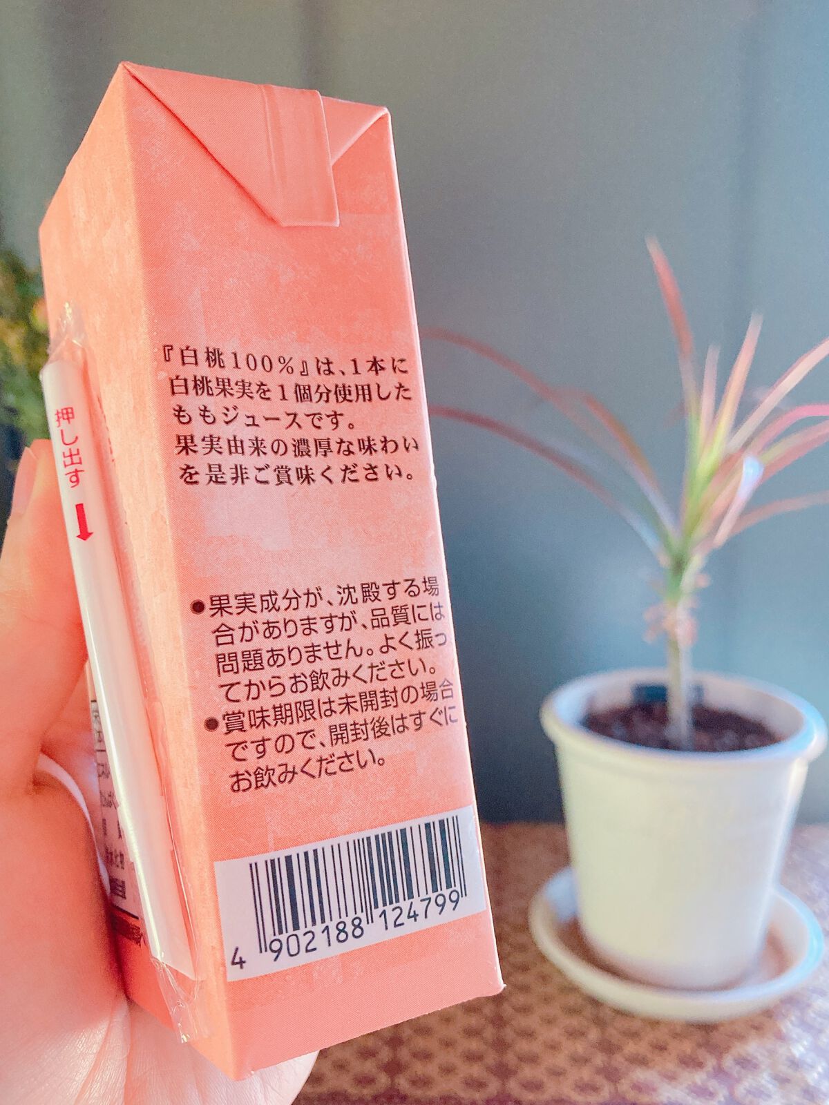 白桃 果汁100%/めいらく/ドリンクを使ったクチコミ（3枚目）