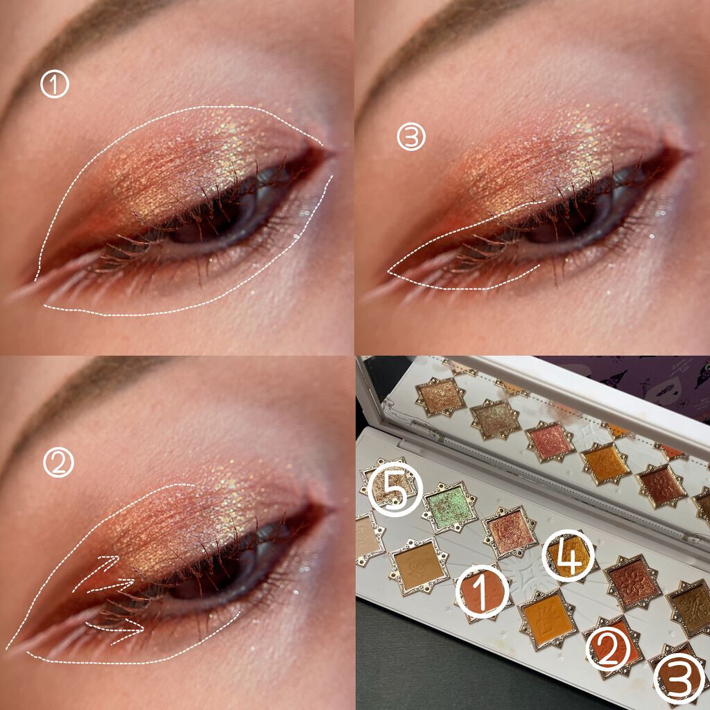 リトルエンジェル12色アイシャドウパレット/FlowerKnows/アイシャドウパレットを使ったクチコミ（2枚目）